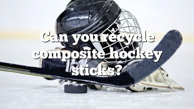 Can you recycle composite hockey sticks?