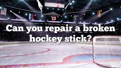 Can you repair a broken hockey stick?