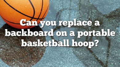 Can you replace a backboard on a portable basketball hoop?