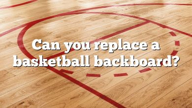 Can you replace a basketball backboard?