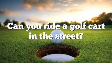 Can you ride a golf cart in the street?