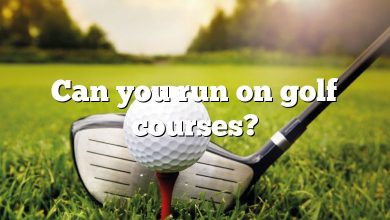 Can you run on golf courses?