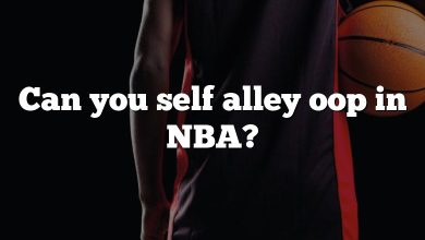 Can you self alley oop in NBA?