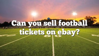 Can you sell football tickets on ebay?