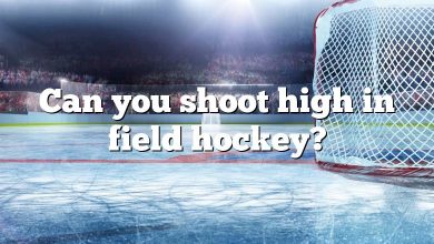 Can you shoot high in field hockey?