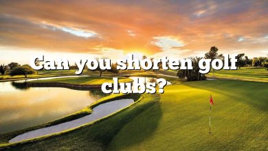 Can you shorten golf clubs?
