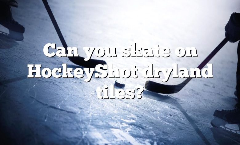 Can you skate on HockeyShot dryland tiles?