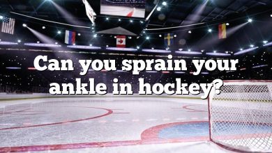 Can you sprain your ankle in hockey?