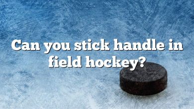 Can you stick handle in field hockey?