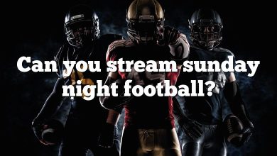 Can you stream sunday night football?