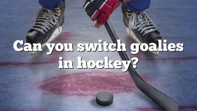 Can you switch goalies in hockey?