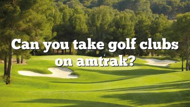 Can you take golf clubs on amtrak?