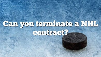 Can you terminate a NHL contract?