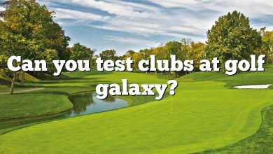 Can you test clubs at golf galaxy?