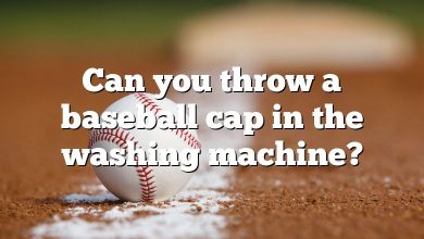 Can you throw a baseball cap in the washing machine?