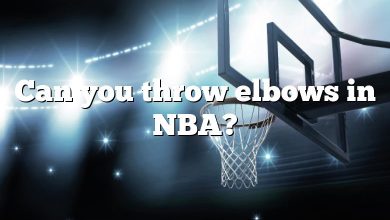 Can you throw elbows in NBA?