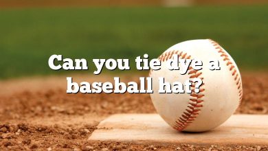 Can you tie dye a baseball hat?