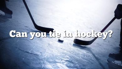 Can you tie in hockey?