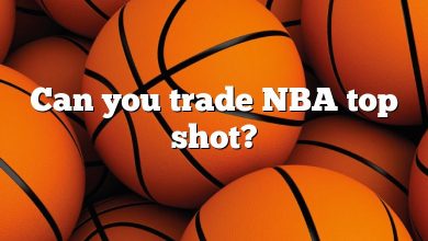 Can you trade NBA top shot?