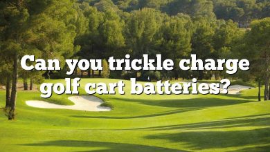 Can you trickle charge golf cart batteries?