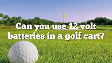 Can you use 12 volt batteries in a golf cart?