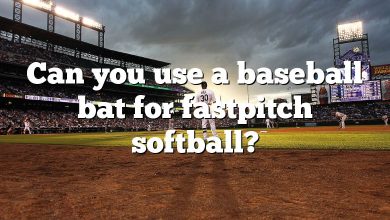 Can you use a baseball bat for fastpitch softball?