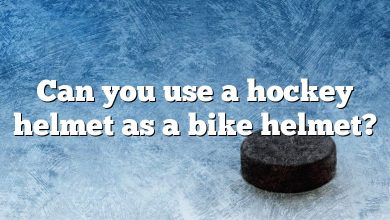 Can you use a hockey helmet as a bike helmet?