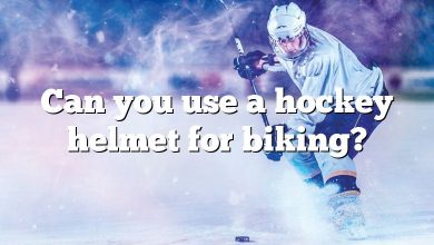 Can you use a hockey helmet for biking?