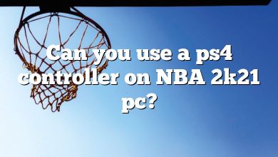 Can you use a ps4 controller on NBA 2k21 pc?