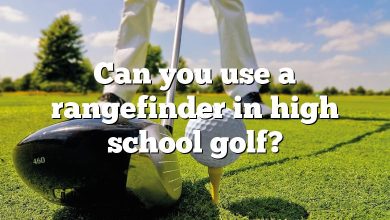 Can you use a rangefinder in high school golf?