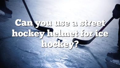 Can you use a street hockey helmet for ice hockey?