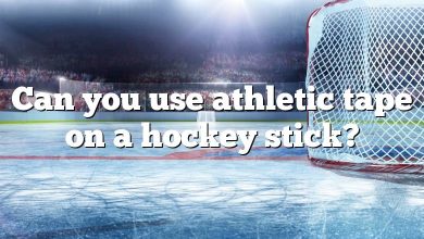 Can you use athletic tape on a hockey stick?