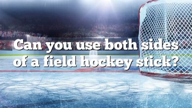 Can you use both sides of a field hockey stick?