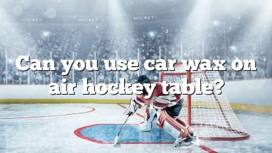 Can you use car wax on air hockey table?