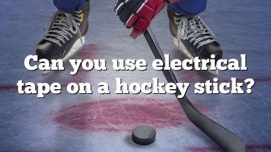Can you use electrical tape on a hockey stick?