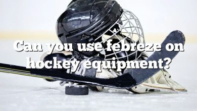 Can you use febreze on hockey equipment?