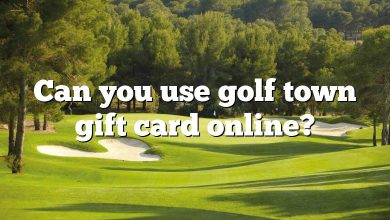Can you use golf town gift card online?