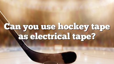 Can you use hockey tape as electrical tape?