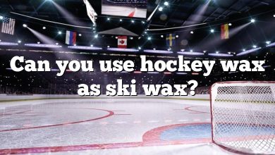 Can you use hockey wax as ski wax?