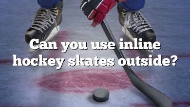 Can you use inline hockey skates outside?