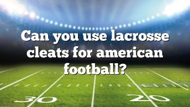 Can you use lacrosse cleats for american football?