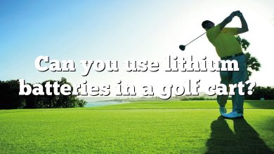 Can you use lithium batteries in a golf cart?