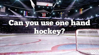 Can you use one hand hockey?