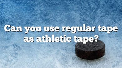 Can you use regular tape as athletic tape?