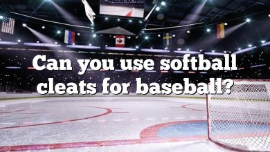 Can you use softball cleats for baseball?