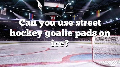 Can you use street hockey goalie pads on ice?