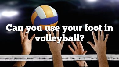 Can you use your foot in volleyball?
