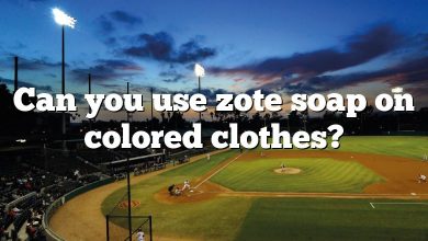 Can you use zote soap on colored clothes?