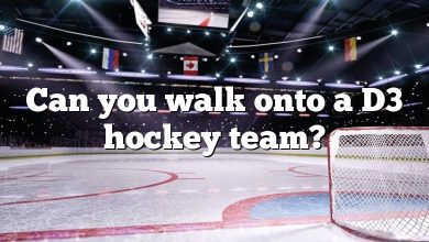 Can you walk onto a D3 hockey team?