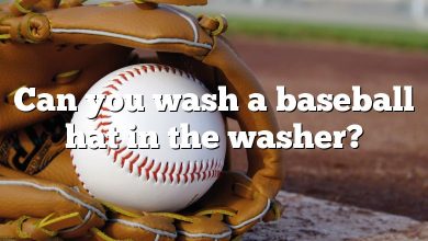 Can you wash a baseball hat in the washer?